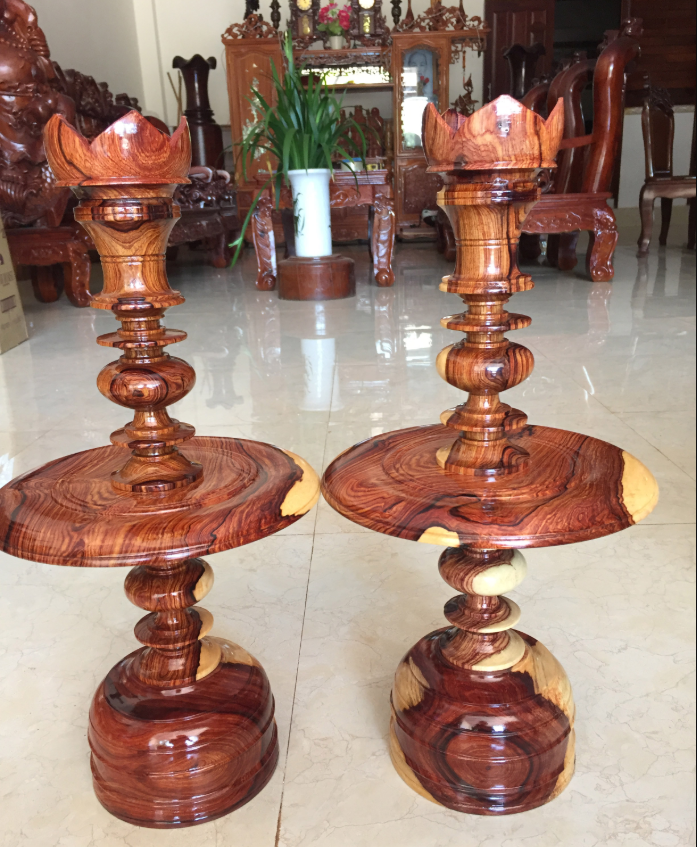Đèn Thờ gỗ Gõ bông lau giá tại xưởng